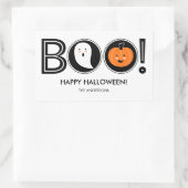 Boo. Happy Halloween Sticker (Tas)