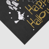 Boo Happy Halloween Whimsical Custom Gift Wrap Tissuepapier (Detail)