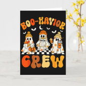 Boo-havior Crew Behavior Yst Halloween Aba  Kaart (Gele Bloem)