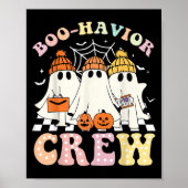 Boo Havior Crew Behavior Yst Halloween Aba Rbt  Poster (Voorkant)