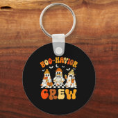 Boo-havior Crew Behavior Yst Halloween Aba Sleutelhanger (Voorkant)