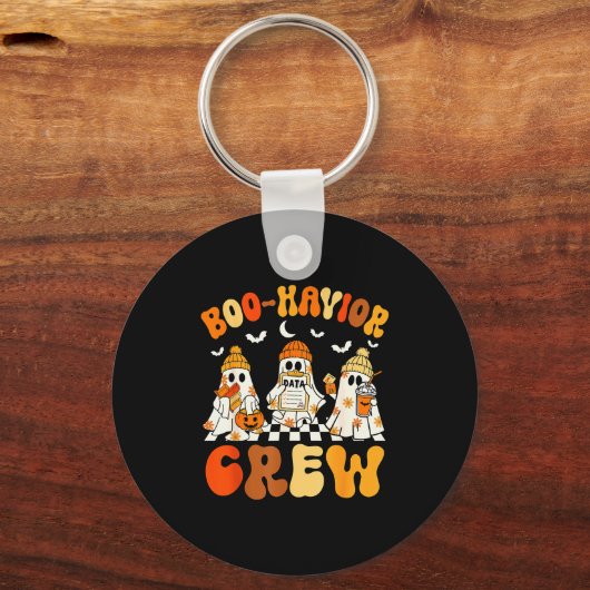 Boo-havior Crew Behavior Yst Halloween Aba  Sleutelhanger (Voorkant)