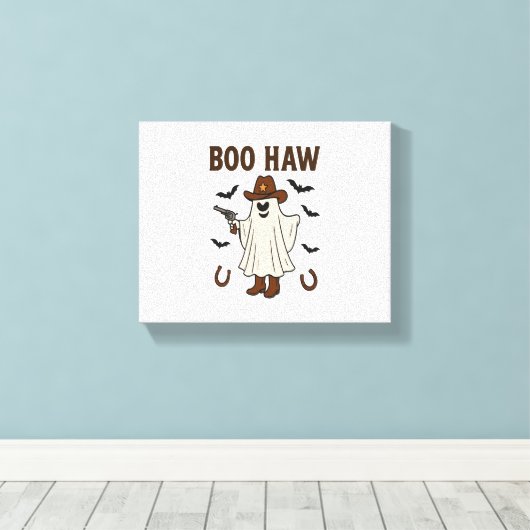Boo Haw Canvas Afdruk (Insitu (Houten vloer))