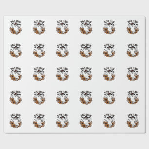 Boo Haw Cowboy Geest Zonnebloemen Vleermuizen Hall Cadeaupapier