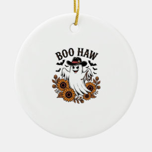 Boo Haw Cowboy Geest Zonnebloemen Vleermuizen Hall Keramisch Ornament