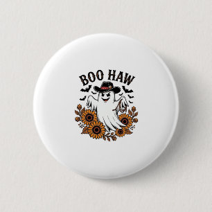 Boo Haw Cowboy Geest Zonnebloemen Vleermuizen Hall Ronde Button 5,7 Cm
