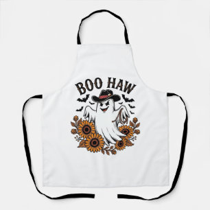 Boo Haw Cowboy Geest Zonnebloemen Vleermuizen Hall Schort