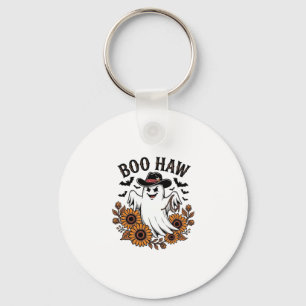 Boo Haw Cowboy Geest Zonnebloemen Vleermuizen Hall Sleutelhanger