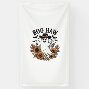 Boo Haw Cowboy Geest Zonnebloemen Vleermuizen Hall Spandoek