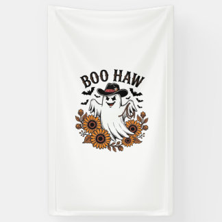 Boo Haw Cowboy Geest Zonnebloemen Vleermuizen Hall Spandoek