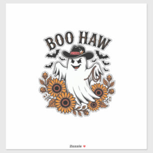 Boo Haw Cowboy Geest Zonnebloemen Vleermuizen Hall Sticker