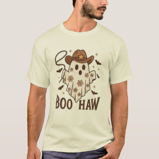 Boo Haw Cowgirl Geest – Schattige Westerse Hallowe T-shirt