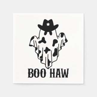 Boo Haw Funny Halloween Costume Ghost Western Spoo Servet