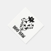 Boo Haw Funny Halloween Costume Ghost Western Spoo Servet (Hoek)