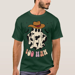 Boo haw geest westerne cowboy cowgirl grappige Hwe T-shirt