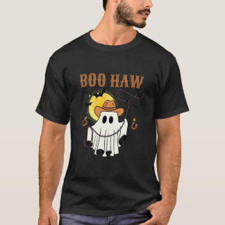 Boo Haw Griezelige Cowgirl Vibe Landelijk Grappig T-shirt