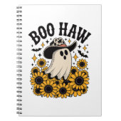 Boo Haw Koe Ghost Western Halloween Notitieboek (Voorkant)