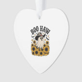 Boo Haw Koe Ghost Western Halloween Ornament (voorkant)