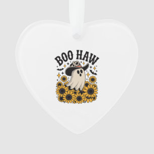 Boo Haw Koe Ghost Western Halloween Ornament