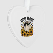 Boo Haw Koe Ghost Western Halloween Ornament (voorkant)