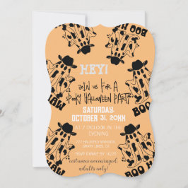 Boo Haw Koe Meisje Koe Jongen Spook Halloween Kaart