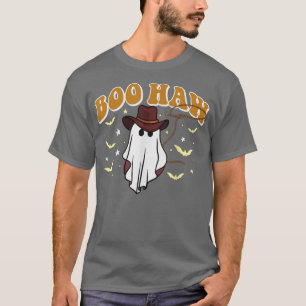 Boo Haw Retro Boo Halloween Cowboy Cowgirl T-shirt