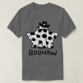 Boo Haw, Retro Boo Haw Ghost Cowbo Halloween T-shirt (Design voorkant)