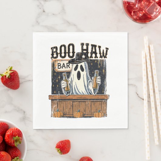 Boo Haw Retro Western Halloween Servet (Insitu)