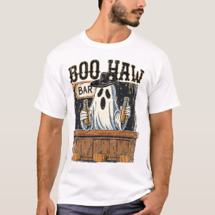 Boo Haw Retro Westers Halloween T-shirt
