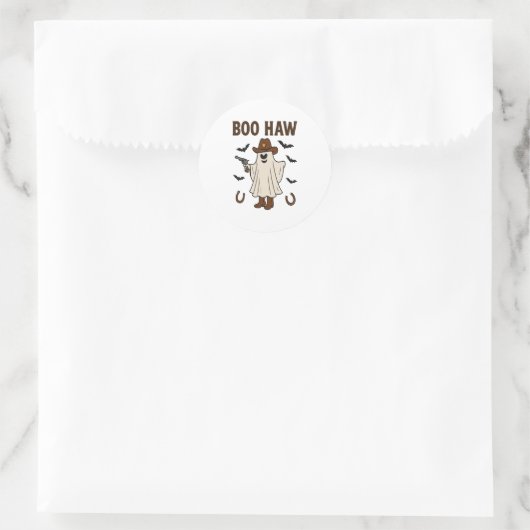 Boo Haw Ronde Sticker (Tas)