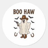 Boo Haw Ronde Sticker (Voorkant)