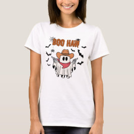 Boo Haw - Schattigee Ghost Cowboy Halloween Wester T-shirt