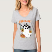 Boo Haw western Halloween boho cowboy geest T-shirt (Voorkant)