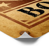 Boo Haw. Westerne  Retro Cowboy Ghost Gezocht Poster (Hoek)