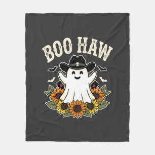 Boo Haw Westers Halloween Spoken Ontwerp Fleece Deken