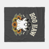 Boo Haw Westers Halloween Spoken Ontwerp Fleece Deken (Voorkant (Horizontaal))