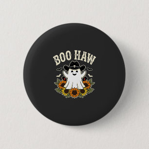 Boo Haw Westers Halloween Spoken Ontwerp Ronde Button 5,7 Cm