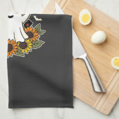 Boo Haw Westers Halloween Spoken Ontwerp Theedoek (Quarter Fold)