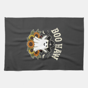 Boo Haw Westers Halloween Spoken Ontwerp Theedoek