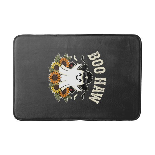 Boo Haw Westers Halloween Spokenhuis Ontwerp Badmat (Voorkant)