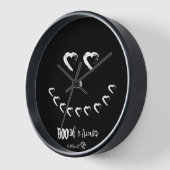 Boo Heart Wall Clock (Hoek)
