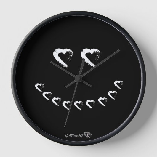 Boo Heart Wall Clock (Voorkant)