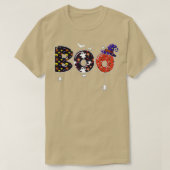 Boo-heks Pet met spinnen en vleermuizen Ghost Hhal T-shirt (Design voorkant)