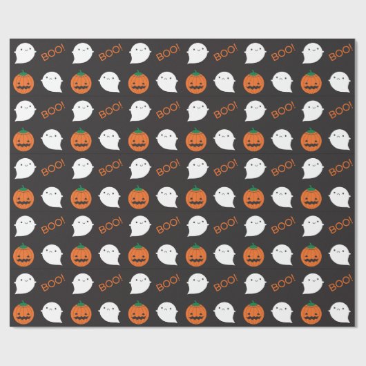 Boo. Het is Halloween Cadeaupapier (Vlak)