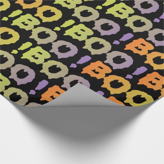 Boo Het is Halloween Cadeaupapier (Hoek)