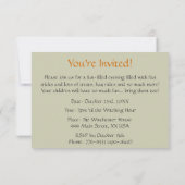 Boo. Het is Halloween  Kaart (Achterkant)