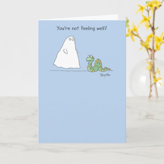 BOO! HISS! KAART (Gele Bloem)