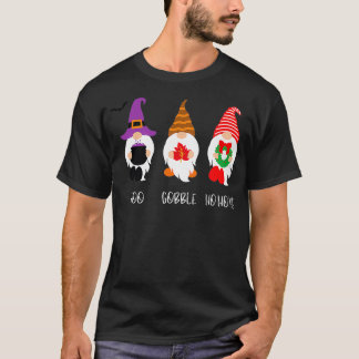 Boo HoHoHo kabouters Schattige Kerstmis T-shirt