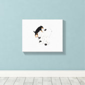 Boo Hond Halloween Hond Griezelig Canvas Afdruk (Insitu (Houten vloer))