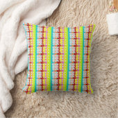 Boo Hoo design flash kleuren witte tekst Fleece Kussen (Deken)